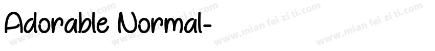 Adorable Normal字体转换